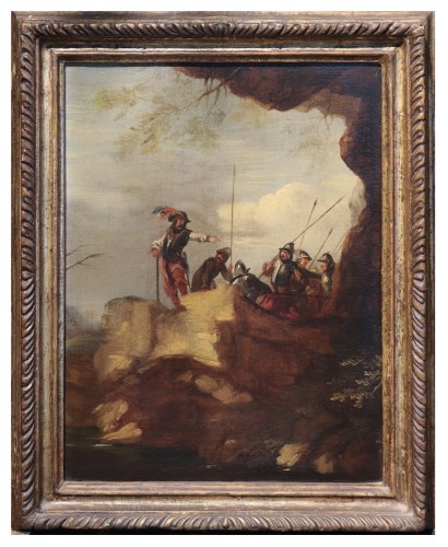 Scène de bataille, Italie XVIIe siècle