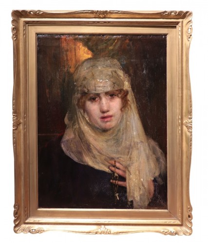 Portrait de dame, Italie XIXe siècle