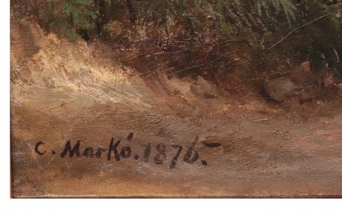 Carlo Marko' The Younger (1822 – 1891) – Landscape - Paintings & Drawings Style Napoléon III