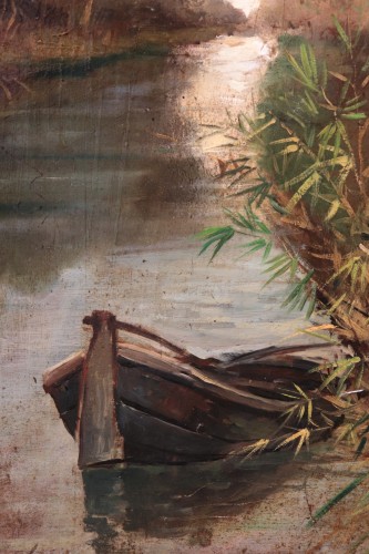 XIXe siècle - Lorenzo Delleani (1840 - 1908) - Paysage