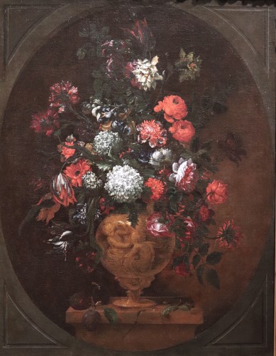 Bartolomeo Bimbi (florence1648-1729) - Vase Of Flowers - Paintings & Drawings Style Louis XIV