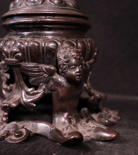 Renaissance - Encrier en bronze, Padoue XVIe siècle