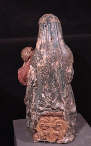 Antiquités - Vierge à l'Enfant, Sienne XVe Siècle