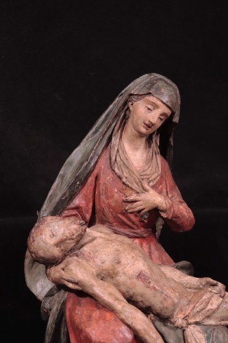 Polychrome terracotta sculpture, &quot;Pietà&quot;, Italy 16th century - 