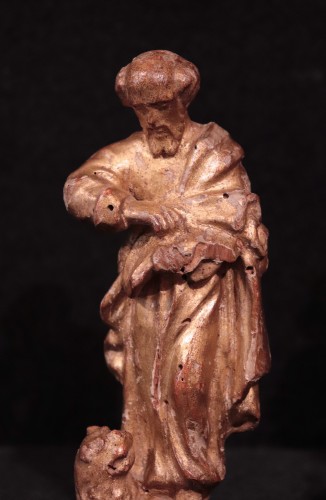 Antiquités - Gilded wood sculptures: &quot;Evangelists&quot;, Italy, 16th century