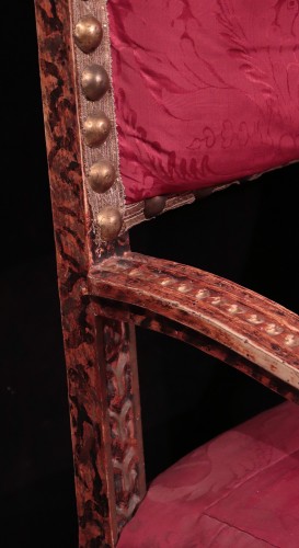 Carved And Golden Armchair, Tuscany, 17th Century - 