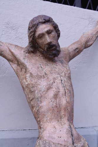 11th to 15th century - Polychrome Wood Christ, Tuscany 13th Century