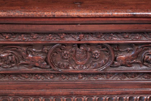 Mobilier Cabinet & Coffre - Coffre-Cassone Renaissance, Lombardie 16e siècle