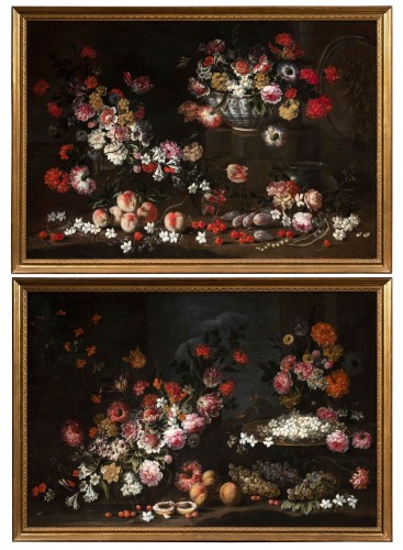 Biggi dei Fiori ( 1650 - 1700 ca) - Still Life with flowers and fruits