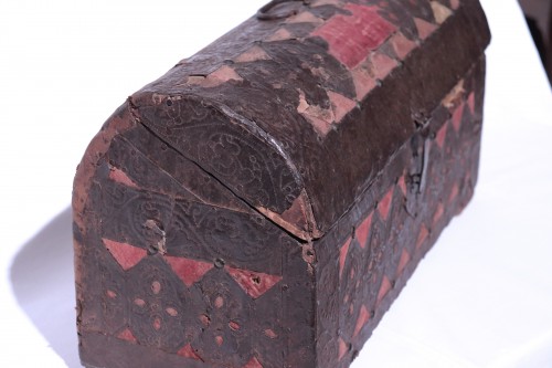 Coffre en fer et en tissu, Vénétie XVIe siècle - Numero 7 Antiquariato