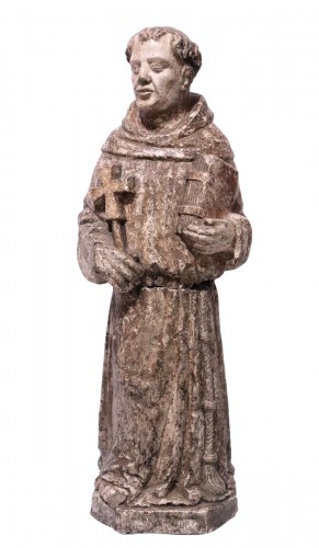 Stone sculpture &quot;St. Francis&quot;, Venice, 15th cent.