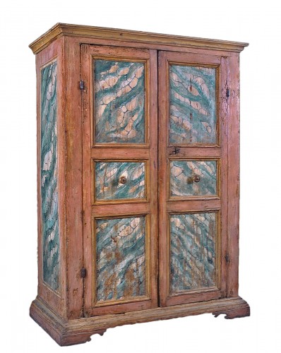 Wardrobe - Cupboard, lacquered Tuscany, 17th century