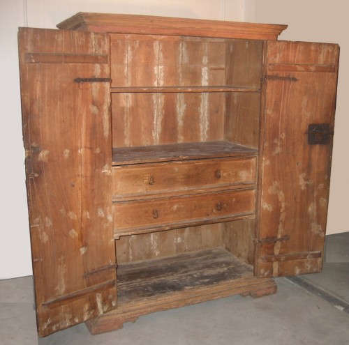 Wardrobe - Cupboard, lacquered Tuscany, 17th century - Furniture Style Louis XIII