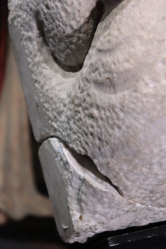 Moyen Âge - Paire de sculptures en marbre, Italie XVe siècle