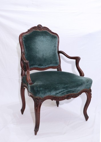Paire de fauteuils Louis XV - Sièges Style Louis XV