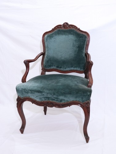 Sièges Fauteuil & Bergère - Paire de fauteuils Louis XV