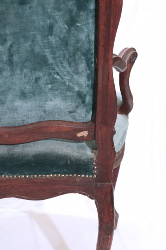 XVIIIe siècle - Paire de fauteuils Louis XV