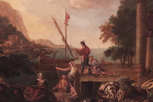 Paysage - Jacob de Heush (Utrecht 1657 - Amsterdam 1701) - Tableaux et dessins Style Louis XIV