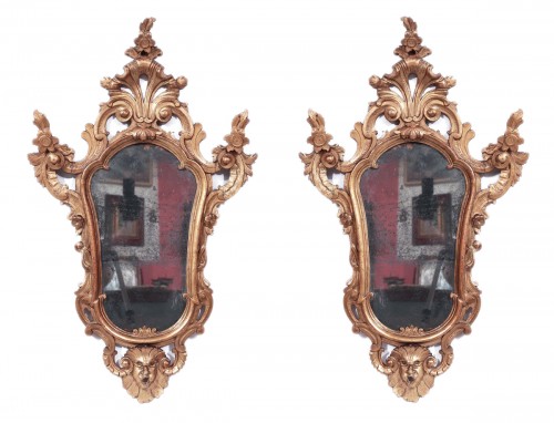 Paire de miroirs, Lombardie, XVIIIe Siècle