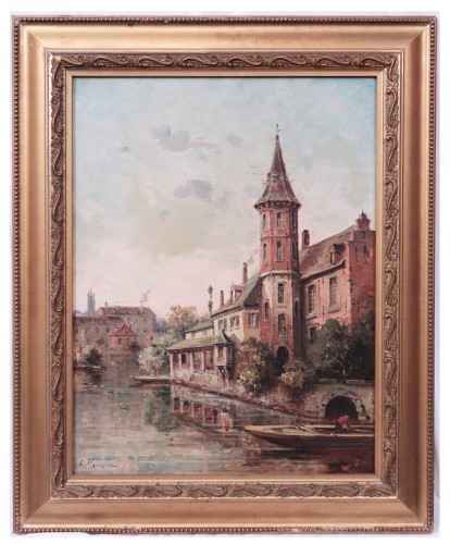 Giuseppe Mascarini (Milan 1877-1954) - View of Bruges