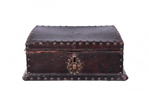 Box Covered With Leather, Tuscany, 17th Century