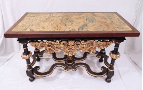 Console avec plateau en scagliola, Florence 17e siècle - Numero 7 Antiquariato