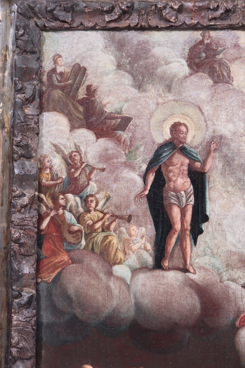 Christ, Madonna And Apostles, 17th Century Venetian Painter - Ref ...