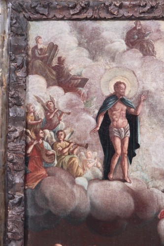 17th century - Christ, Madonna And Apostles, 17th Century Venetian Painter