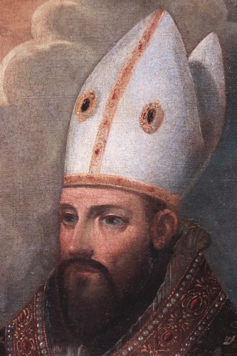 Tableaux et dessins Tableaux XVIe siècle - Portrait de San Petronio, Italie 16e siècle