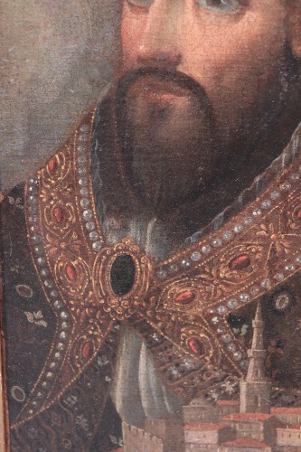 Portrait de San Petronio, Italie 16e siècle - Numero 7 Antiquariato