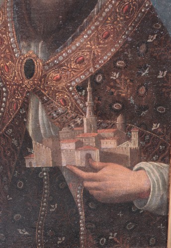 XVIe siècle et avant - Portrait de San Petronio, Italie 16e siècle