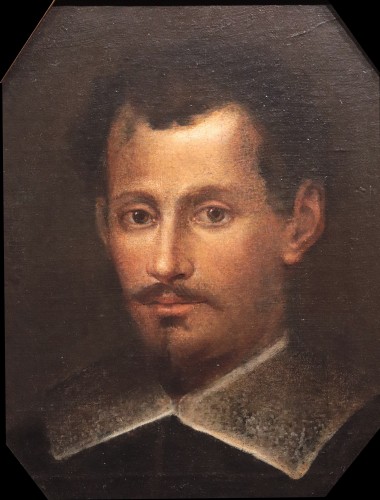 Portrait d'Homme, Italie 18e Siècle - Tableaux et dessins Style Louis XIV