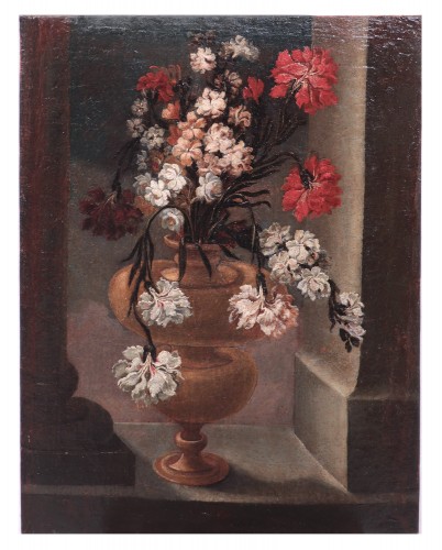 Giovanni Stanchi (1608-1675) - Still Life Flowers - Paintings & Drawings Style Louis XIII
