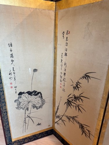 Paire de paravants japonais - Arts d