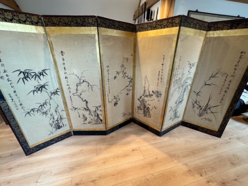 Paire de paravants japonais - 