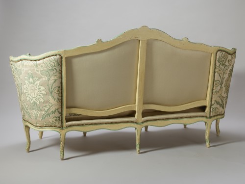 Grand canapé corbeille d'époque Louis XV - Sièges Style Louis XV