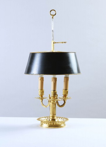 Lampe bouillotte en bronze doré - Luminaires Style 