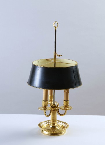 Bouillotte lamp in gilded bronze - 