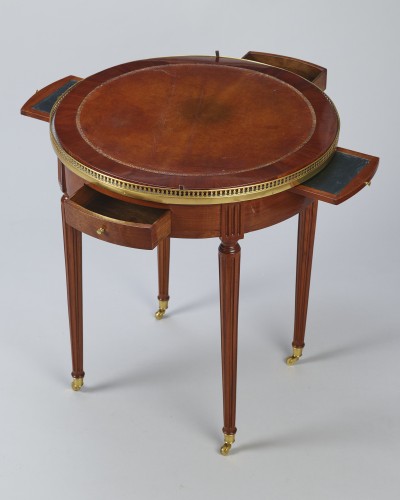 Table bouillotte en acajou Louis XVI - Louis XVI