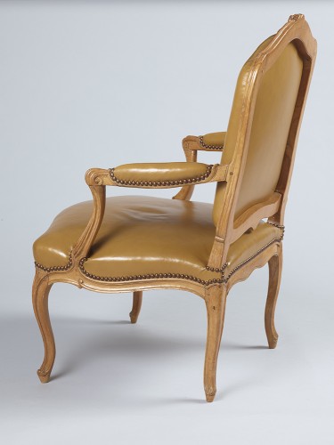 Fauteuil estampillé JB Boulard d'époque Louis XV - Sièges Style Louis XV