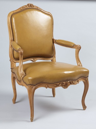 Fauteuil estampillé JB Boulard d'époque Louis XV - Galerie Damidot