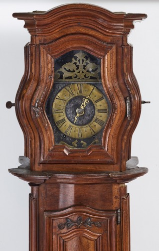 Grande horloge de parquet, Bourgogne XVIIIe - Galerie Damidot