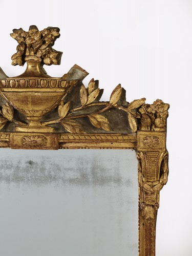 Miroir en bois doré Louis XVI - Miroirs, Trumeaux Style Louis XVI
