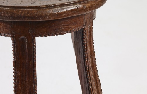 Paire de tabourets de chantre XVIIe - Sièges Style Louis XIII
