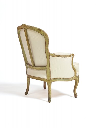 Bergère Louis XV estampillée Delaunay - Sièges Style Louis XV