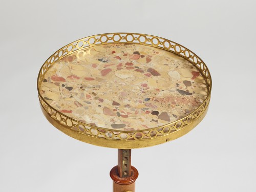 Mobilier Table & Guéridon - Guéridon tripode à crémaillère Louis XVI
