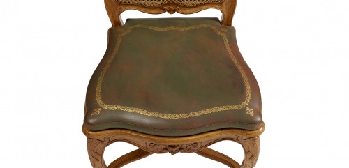 Suite de six chaises cannées Louis XV - Galerie Damidot