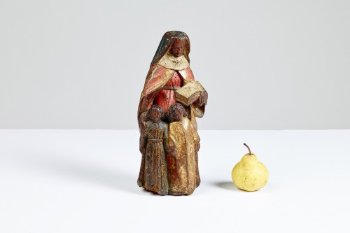 Sculpture Sculpture en Bois - Statue : Sainte Anne XVIe