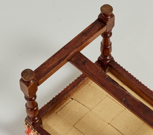 Paire de tabourets Louis XIII - Sièges Style Louis XIII