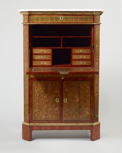 Mobilier Bureau et Secrétaire - Petit secrétaire de Dame  Louis XVI estampillé Evald